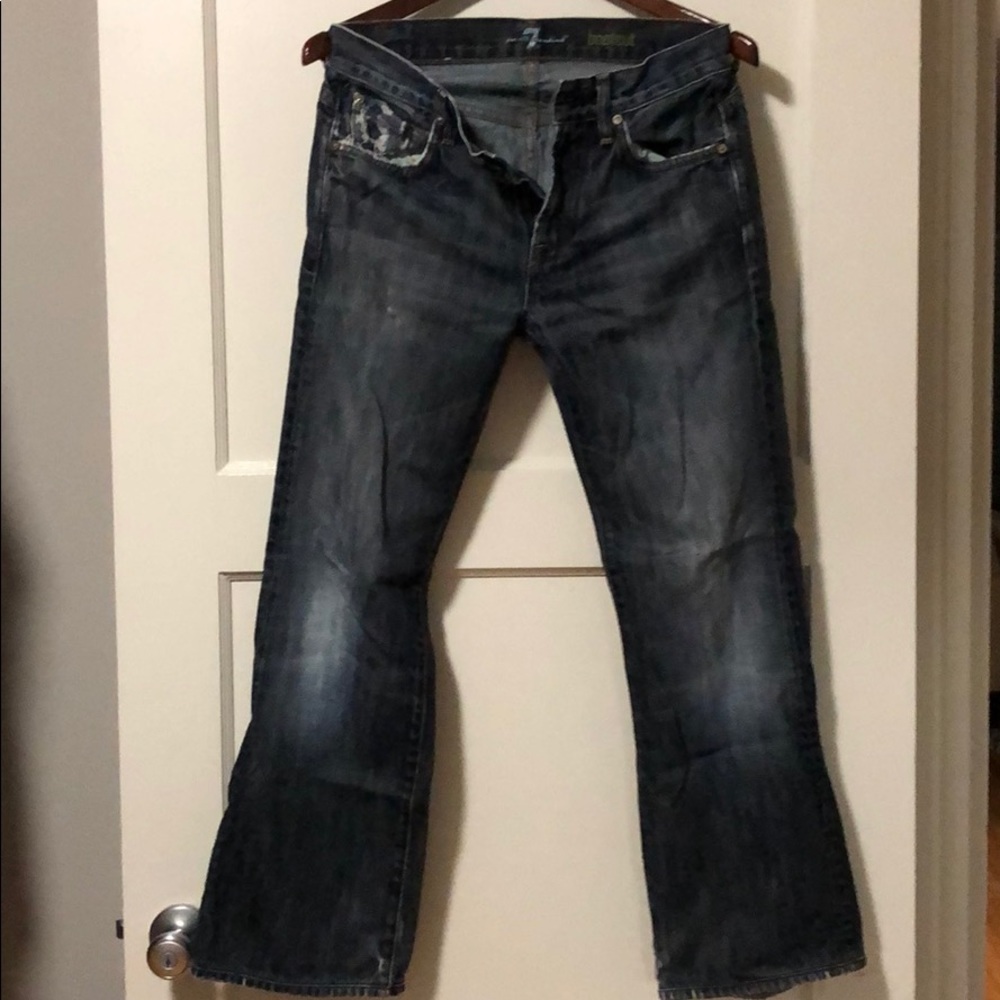 7 for all mankind bootcut jeans - size 28